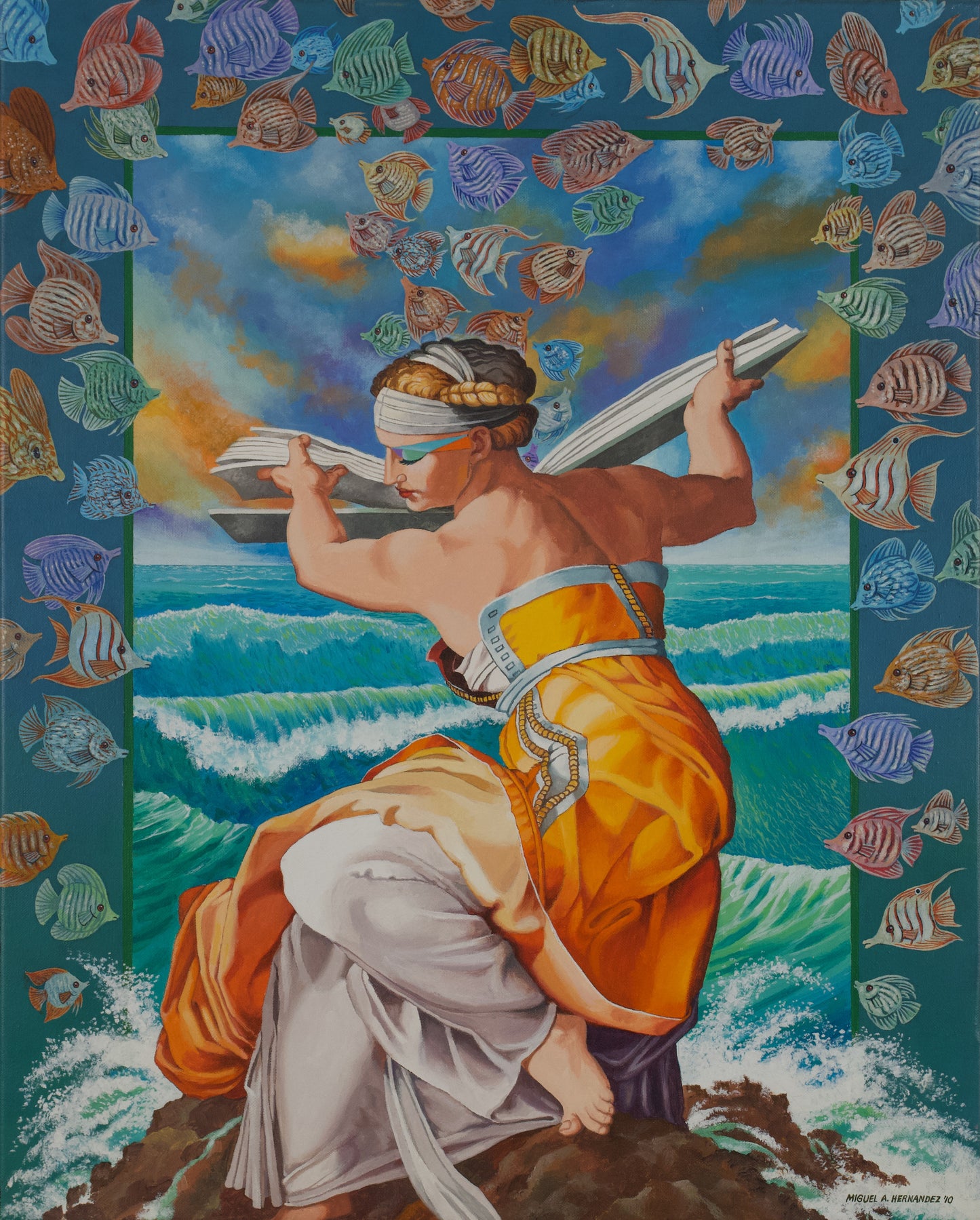 Miguel A. Hernández "Una Sibila en el mar"