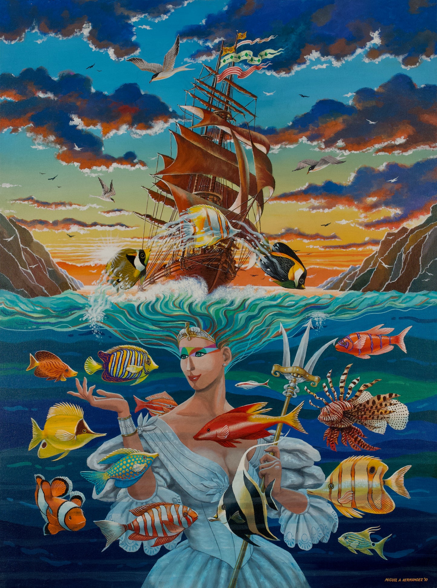 Miguel A. Hernández "La corte de Madame Neptuno"
